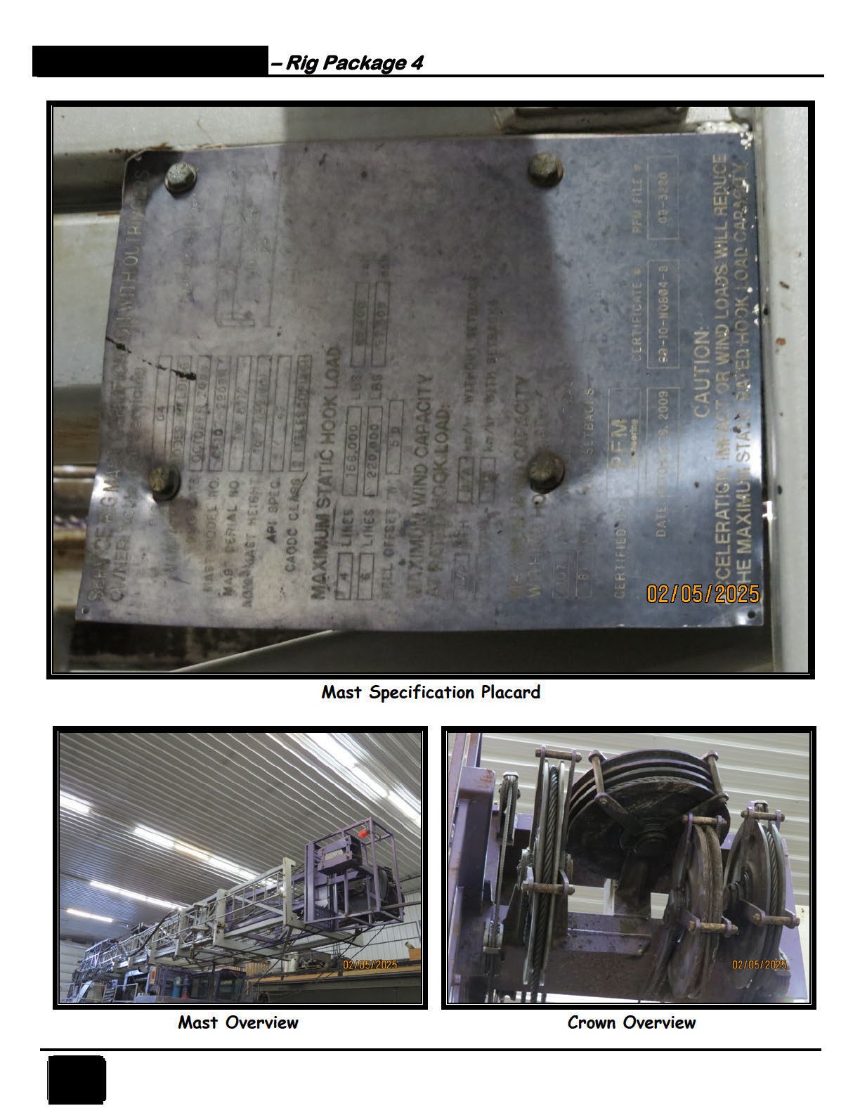Equipment detail