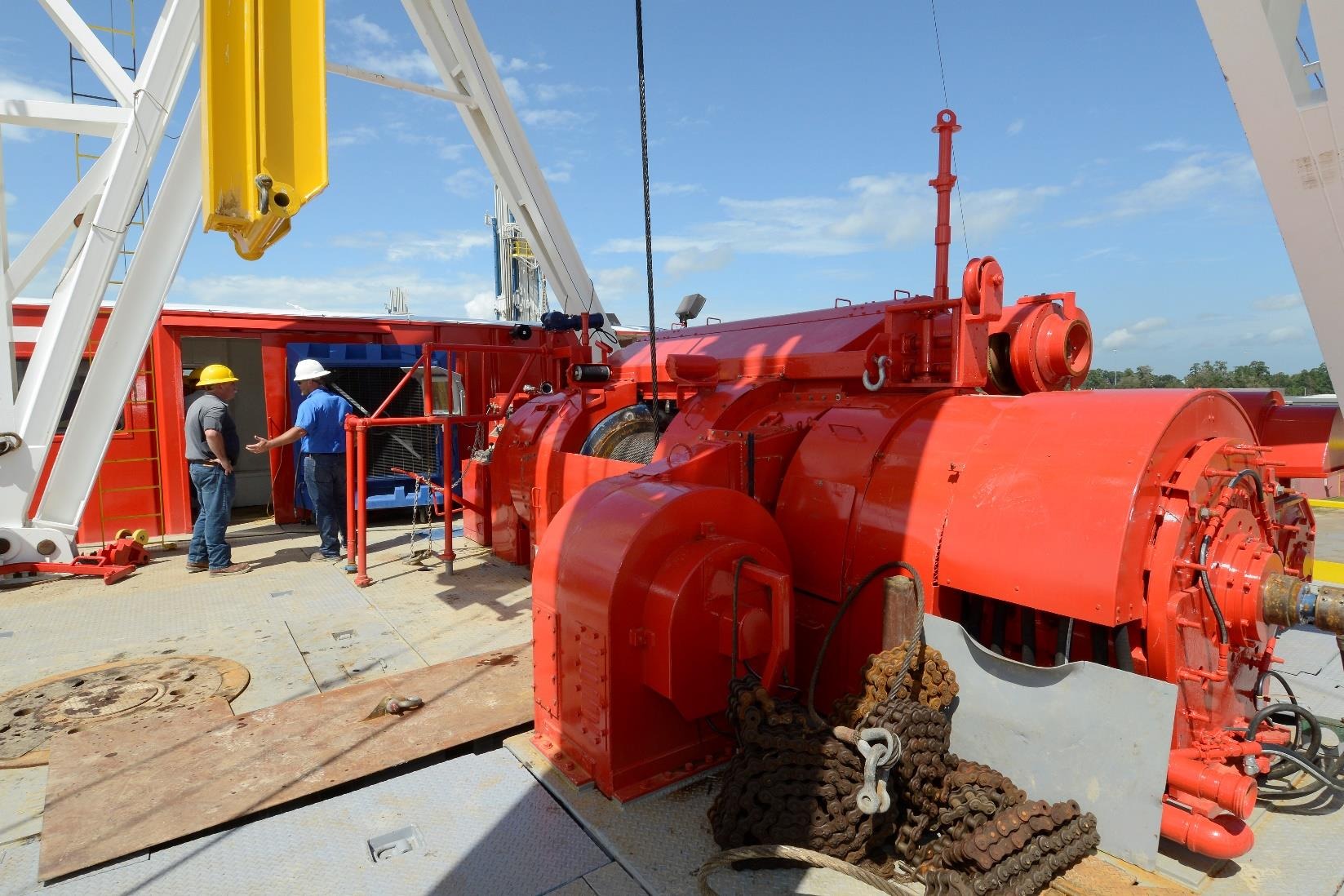 Drawworks Installed on Drill Floor